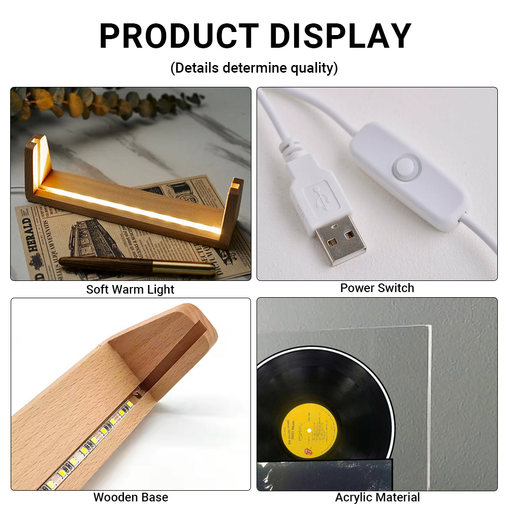 The Rolling Stones Sticky Fingers 1971 Classic Album Acrylic Light Display