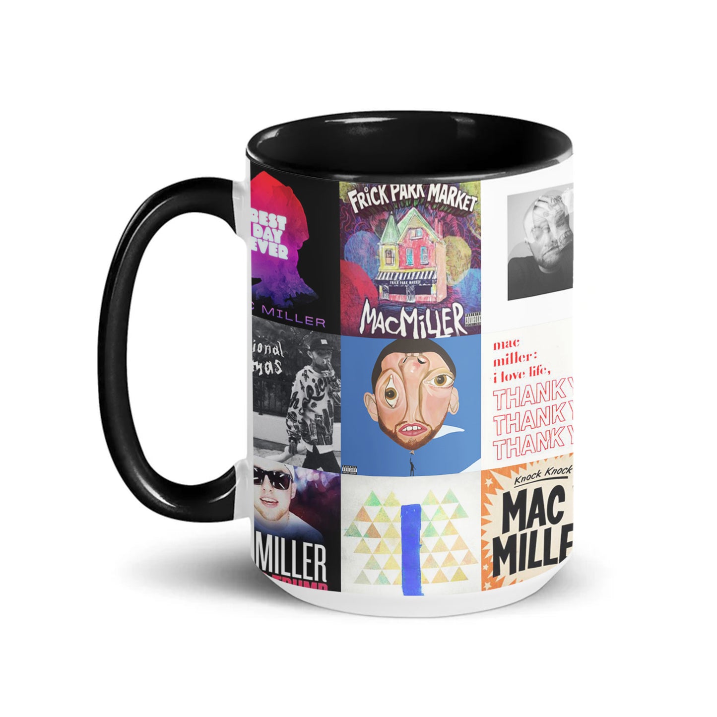 Mac Miller Accent Mug – Classic Album Cover Collage Gift