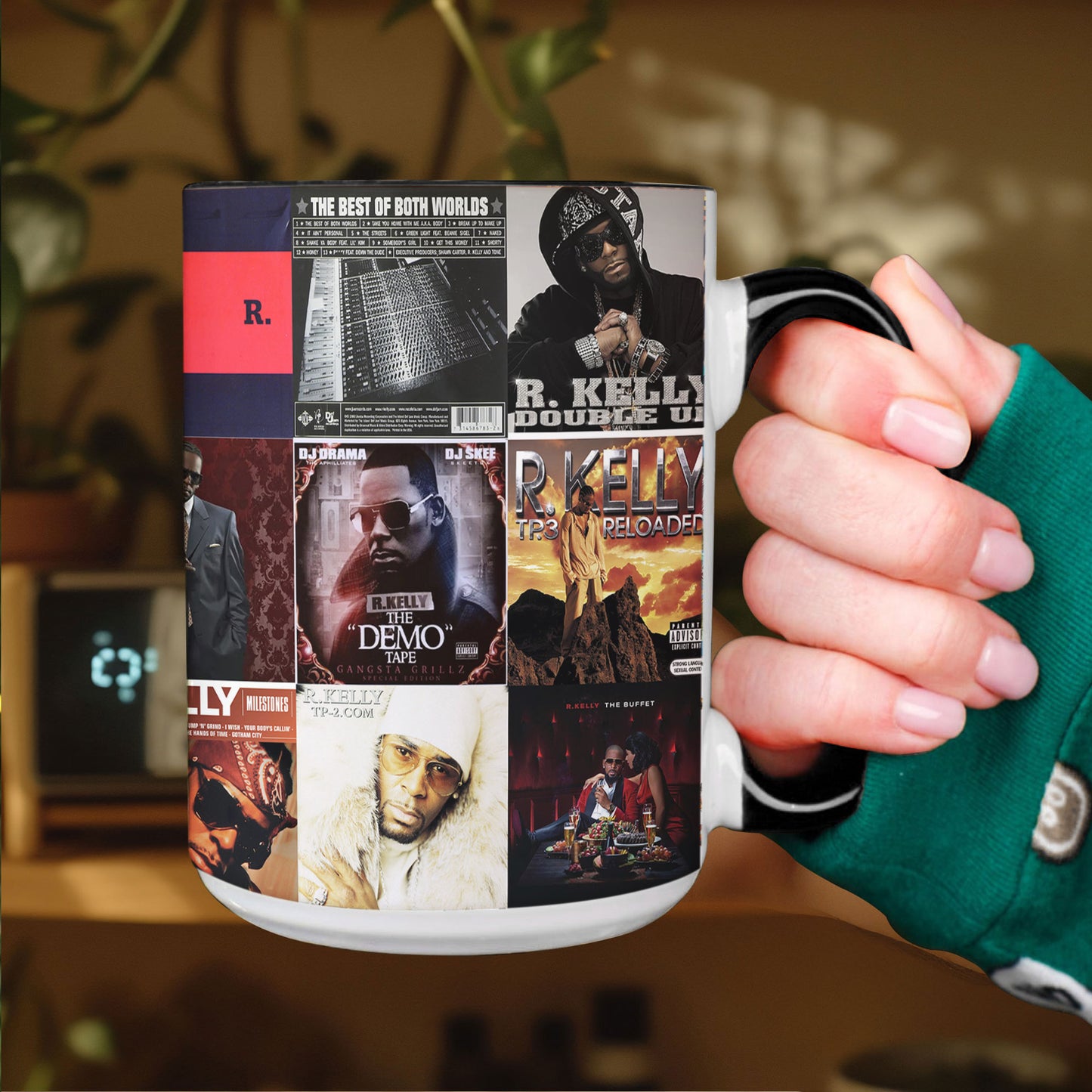 R. Kelly Accent Mug – R&B Album Collage Gift