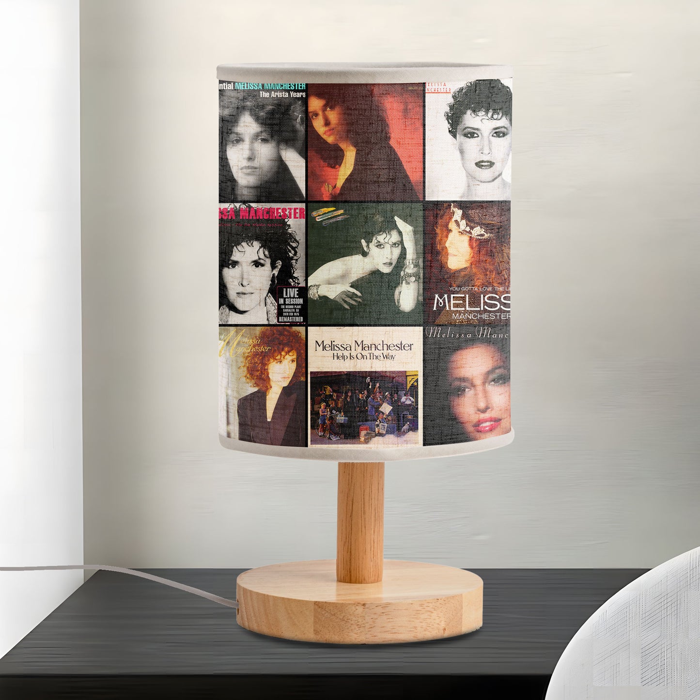 Melissa Manchester Album Cover Lamp – Classic Pop Nostalgia Home Decor