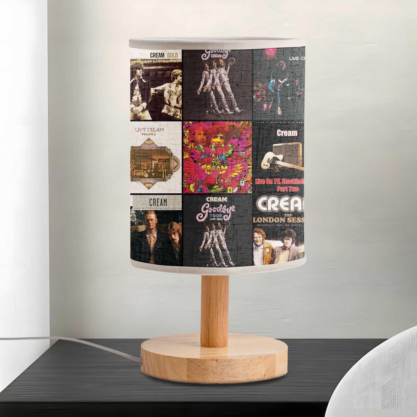 Cream Album Art Table Lamp – Classic Rock Decorative Light