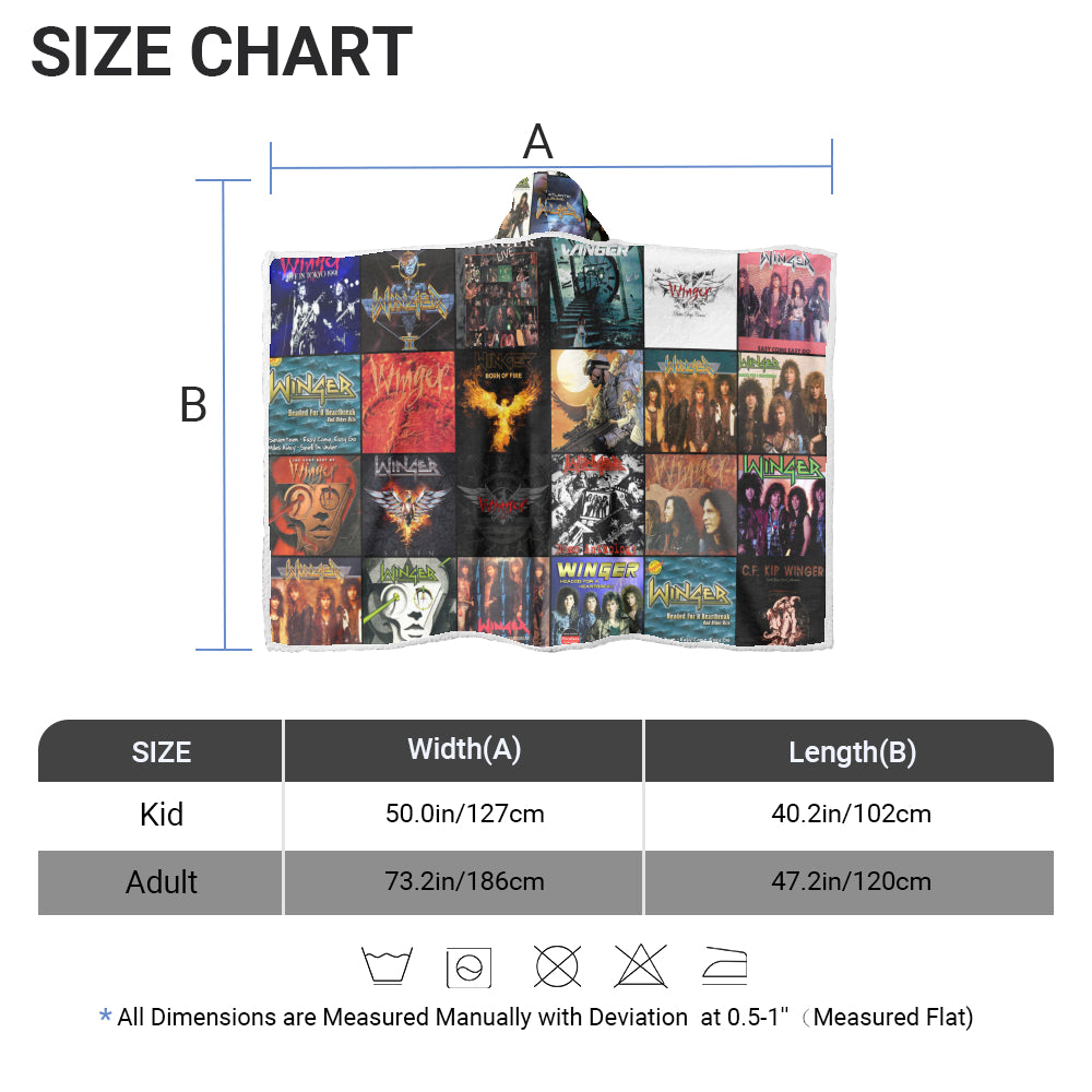 Winger Wearable Hooded Blanket – Wrap Yourself in Pure Rock Energy