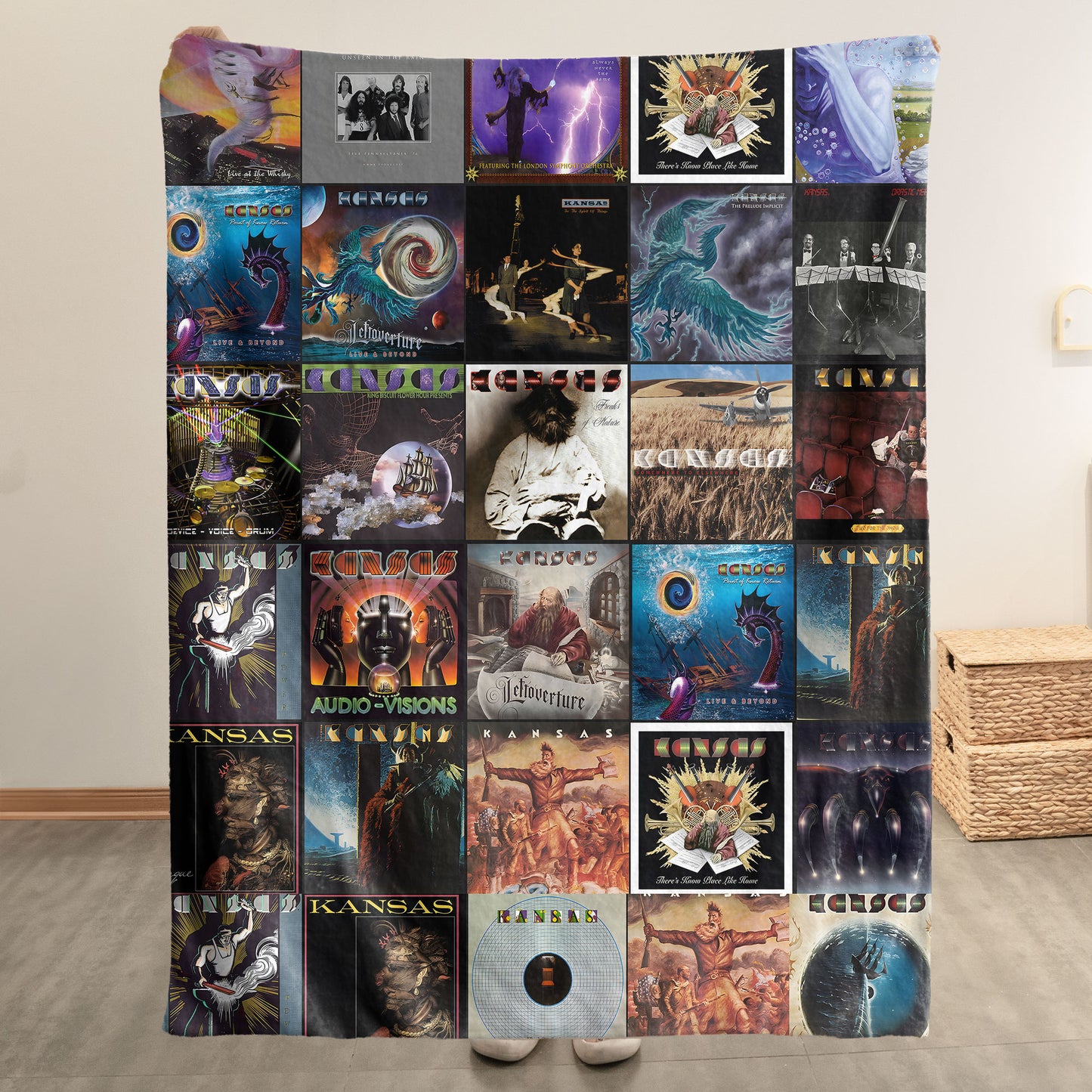 Kansas Sherpa Blanket – A Journey Through Prog-Rock Magic