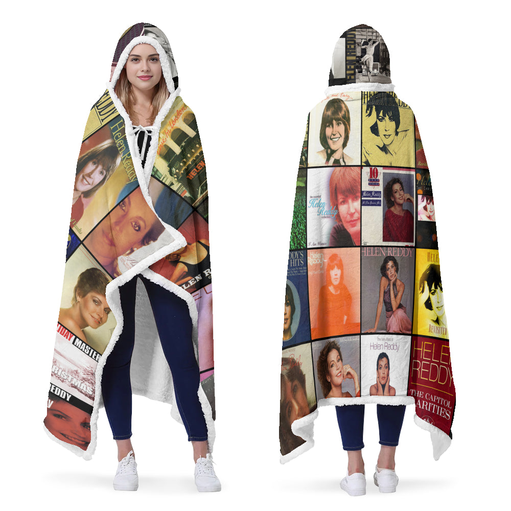 Helen Reddy Wearable Hooded Blanket