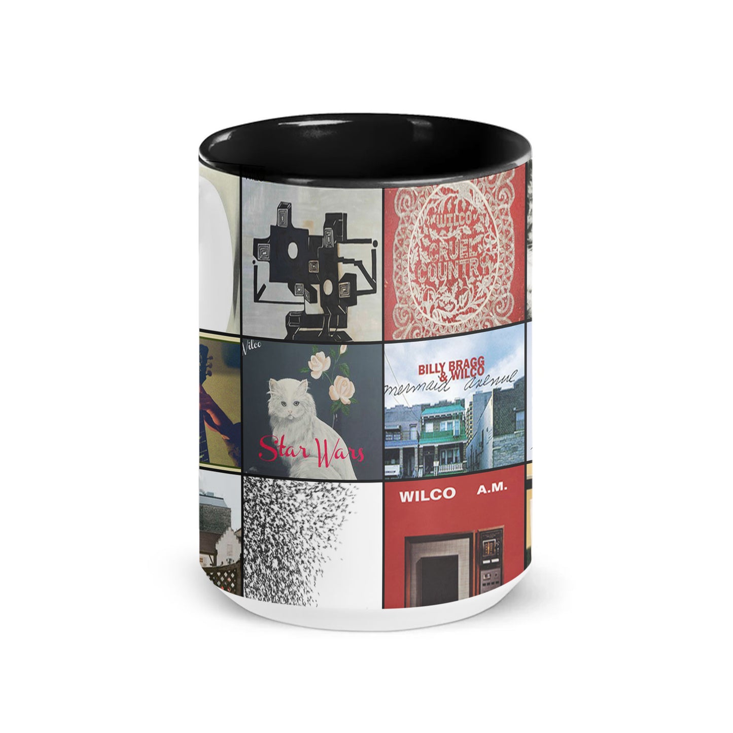 Wilco Accent Mug – Indie Rock Album Art Collage Gift