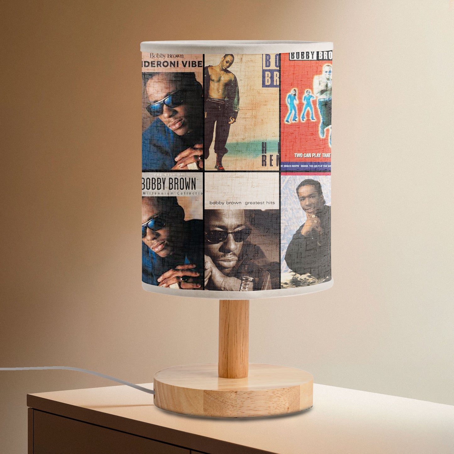Bobby Brown Album Art Table Lamp – Classic R&B Decorative Light