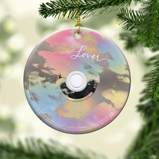 Lovers Taylor Swift CD Ceramic Ornament – Holiday Music Keepsake Decoration