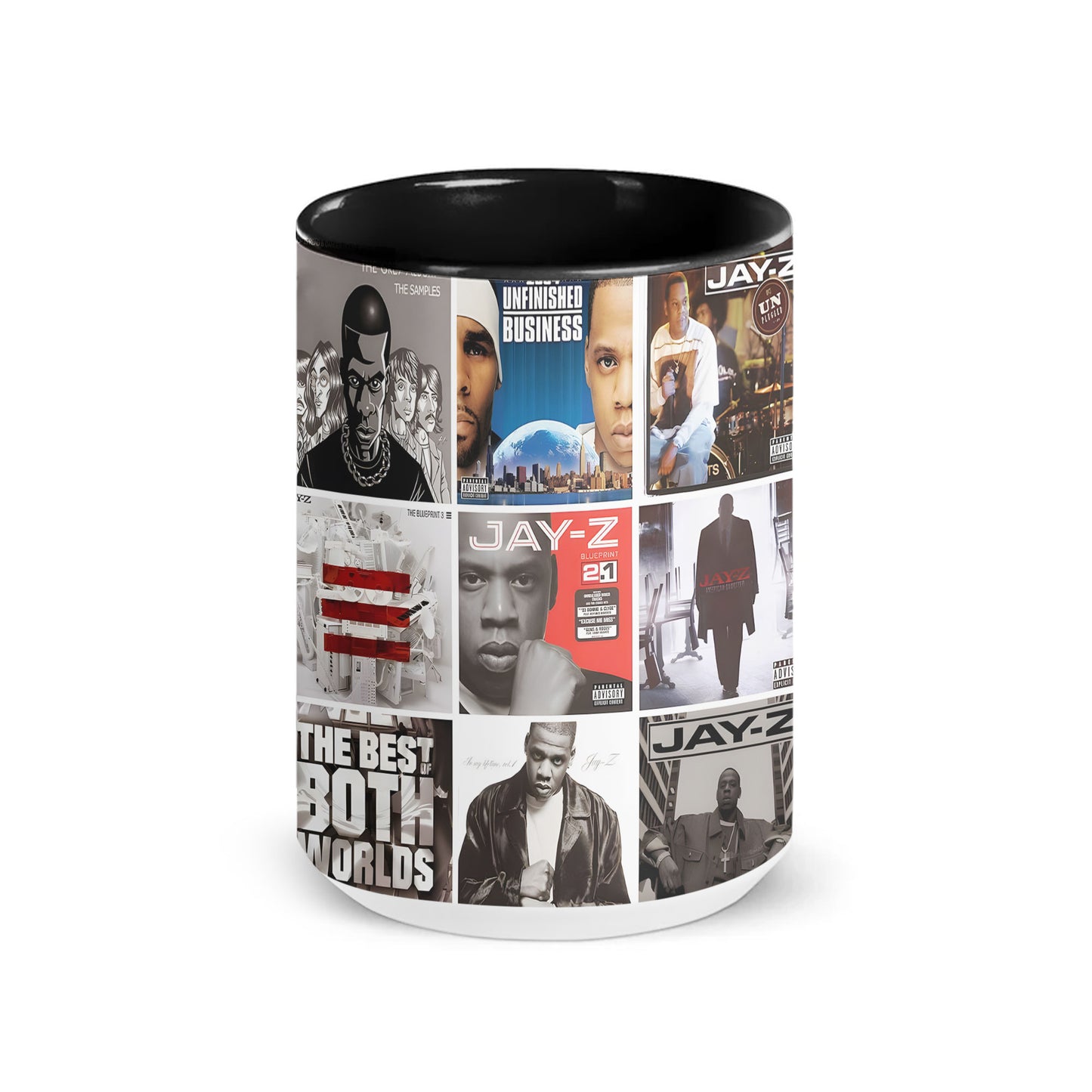 Jay-Z Accent Mug – Classic Album Cover Collage Gift
