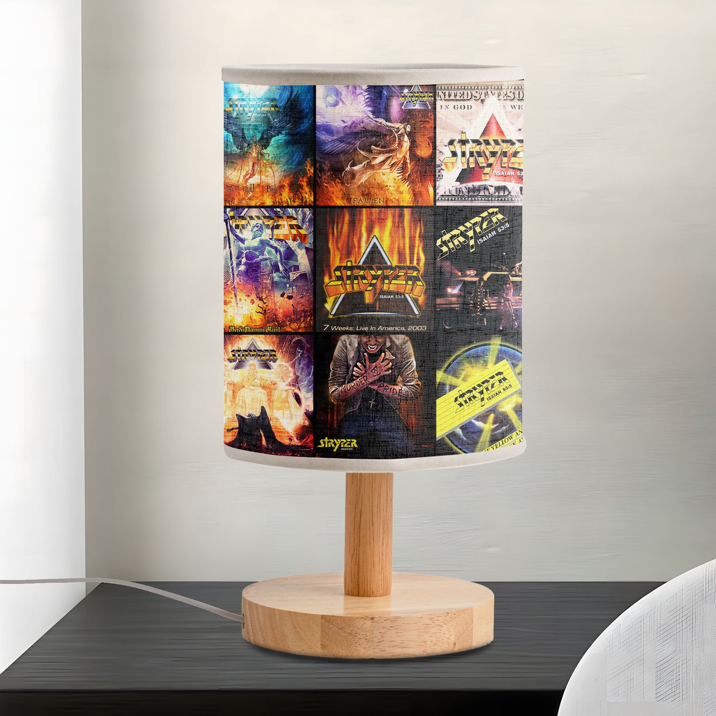 Stryper Album Cover Lamp – Christian Metal Band Light Decor