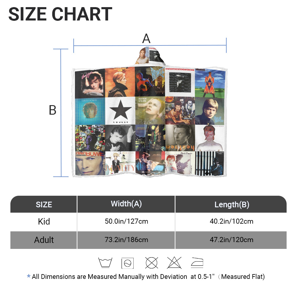 David Bowie Wearable Hooded Blanket – The Starman Comfort Edition