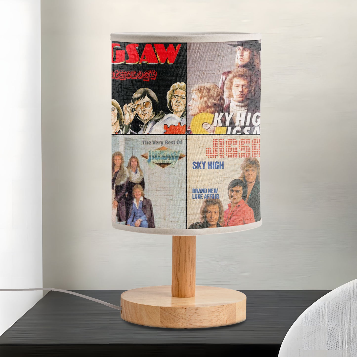 The Rubettes Album Cover Lamp – Retro Pop & Glam Rock Nostalgia Decor
