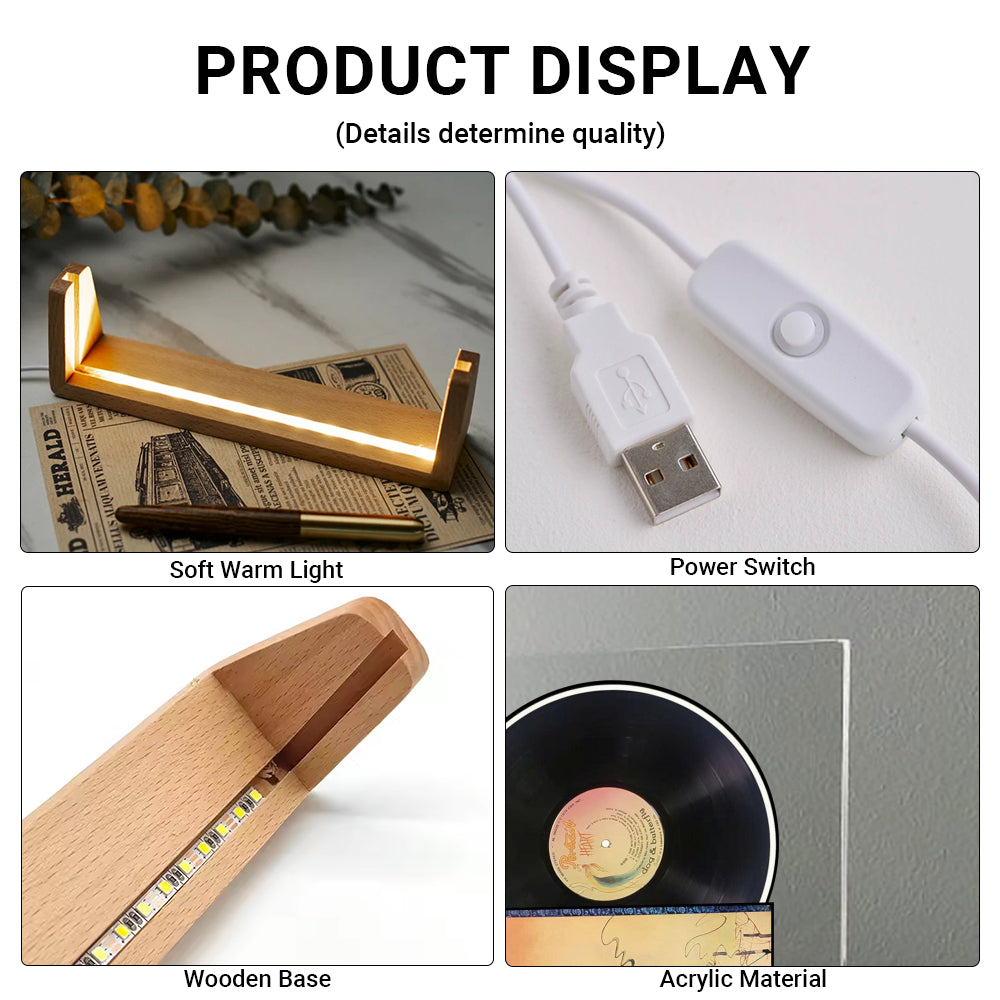 Heart Dog & Butterfly Acrylic Light