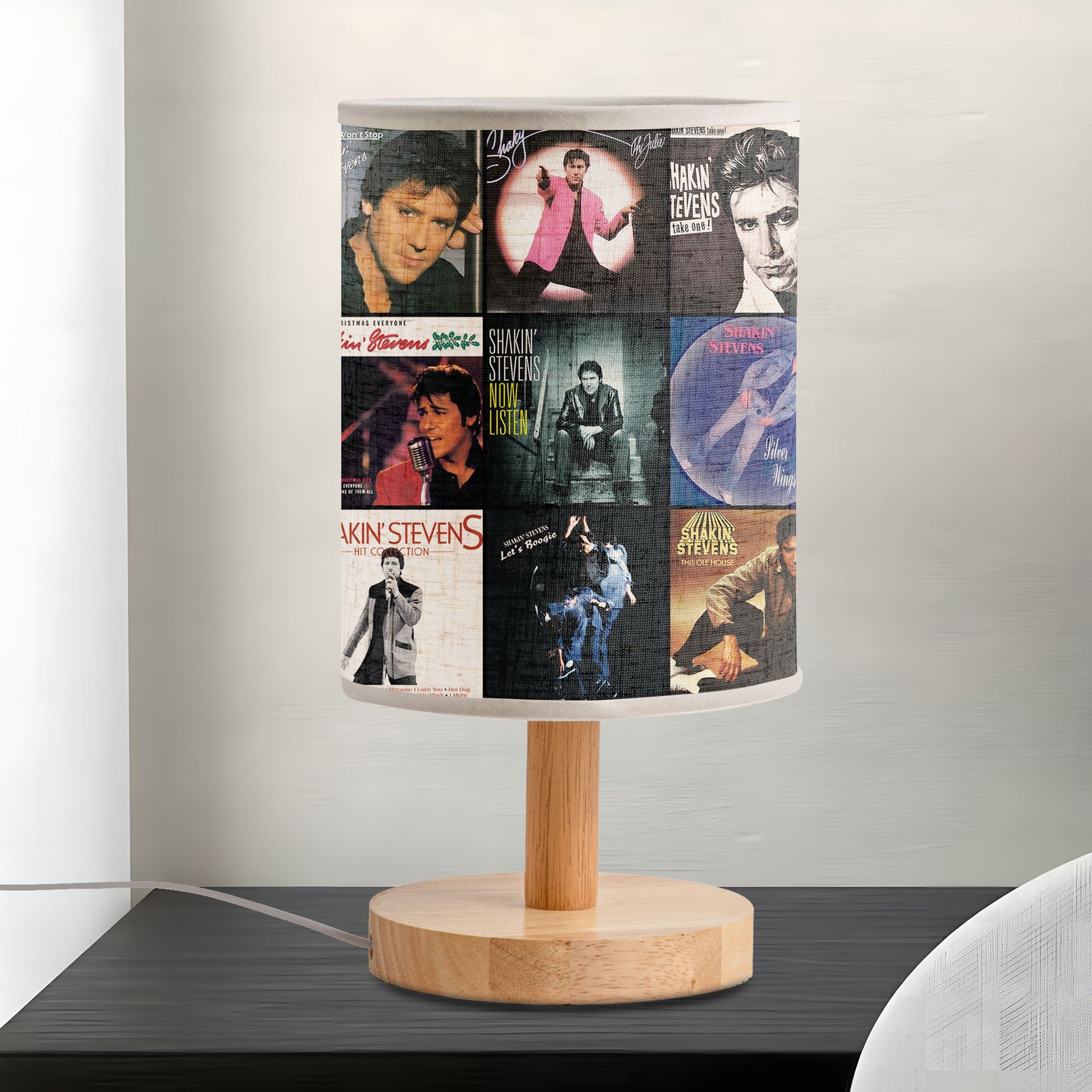 Shakin’ Stevens Album Cover Lamp – Retro Rock ’n’ Roll Nostalgia Decor
