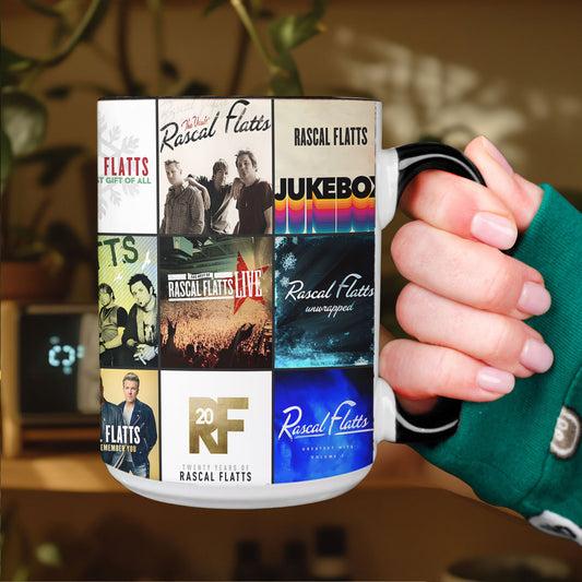 Rascal Flatts Accent Mug – Country Hitmakers Album Cover Collage Gift