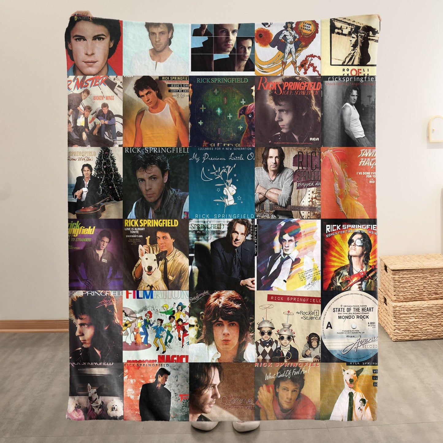 Rick Springfield Sherpa Blanket – A Cozy Tribute to an ’80s Icon