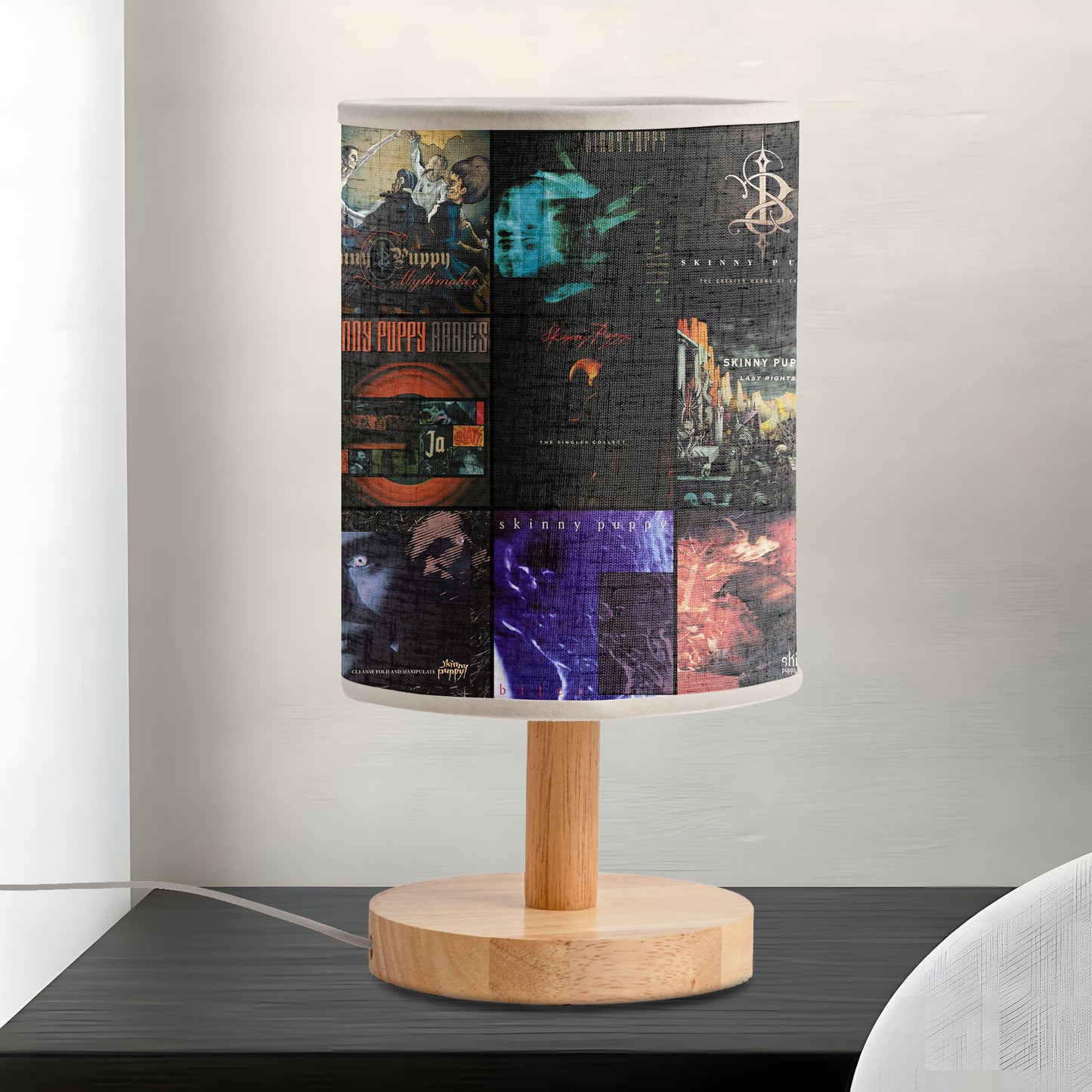 Skinny Puppy Albums Lamp – Industrial Sound & Shadow ✨