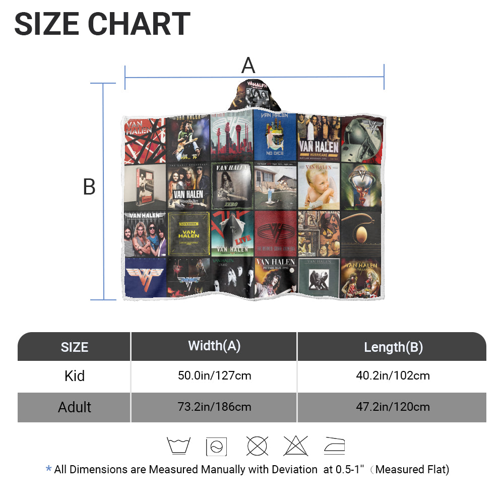 Van Halen Wearable Hooded Blanket