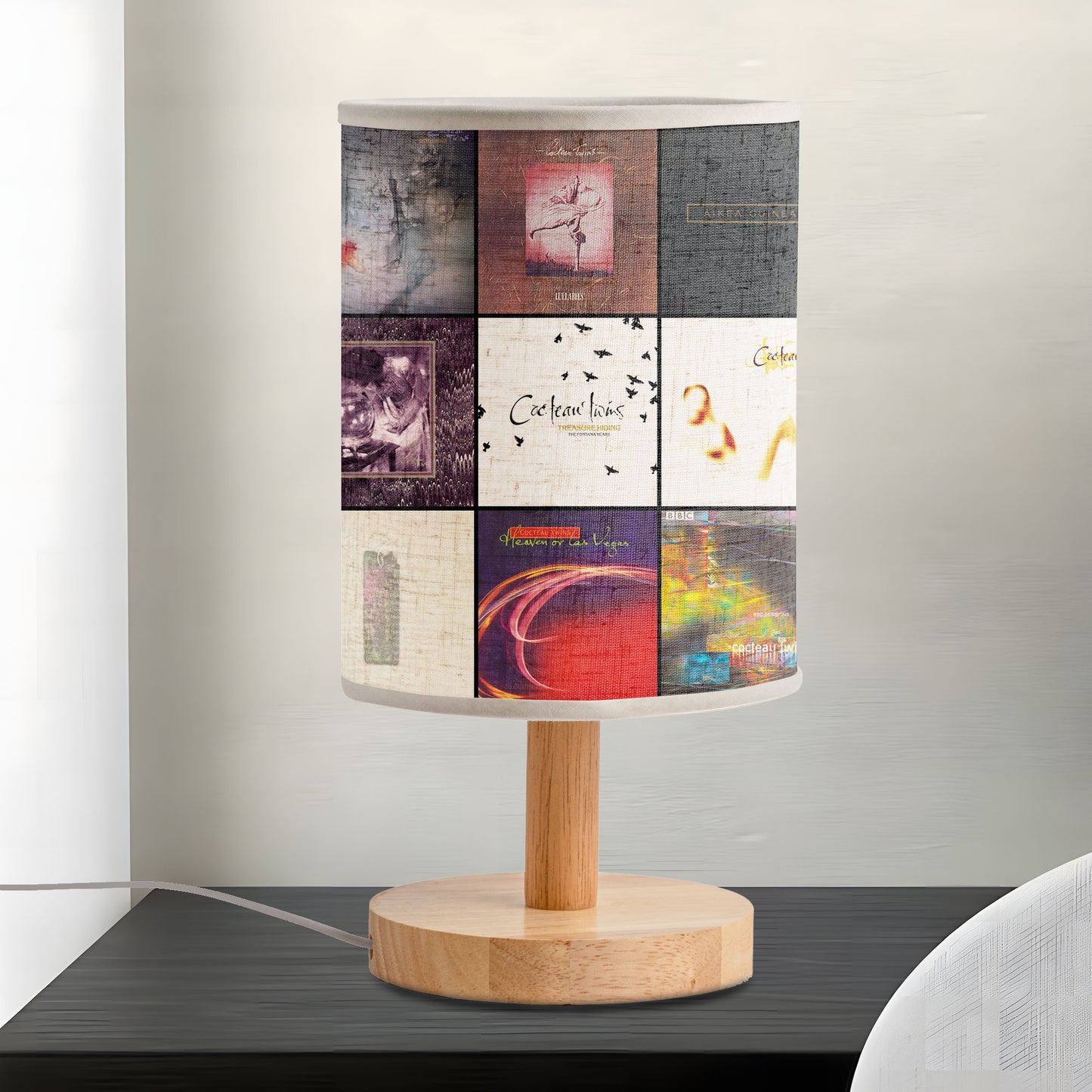 Cocteau Twins Fabric Lamp – Dream Pop Elegance