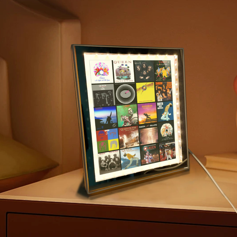 Queen Acrylic Light Mirror – Dual-Mode Tribute to Legendary Rock