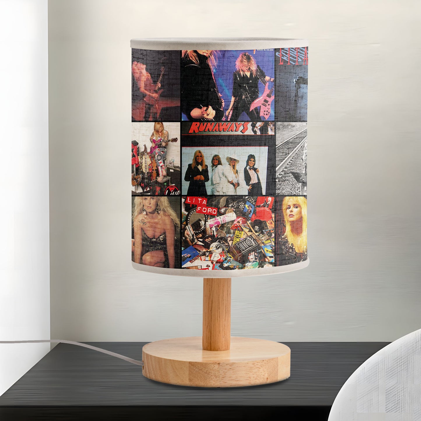 Lita Ford Album Art Lamp – 80s Glam Rock Night Light for Music Lovers