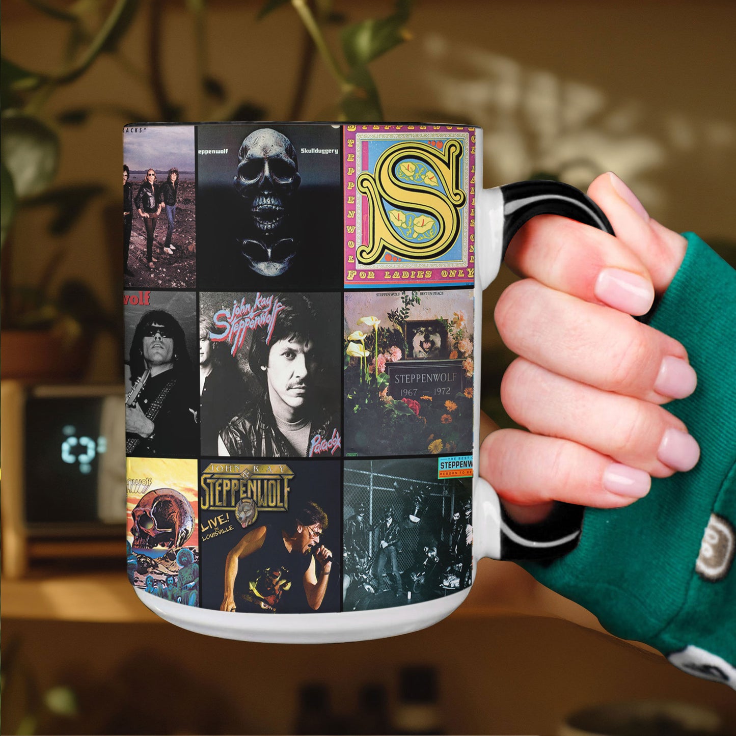 Steppenwolf Accent Mug – Classic Rock Album Cover Collage Gift