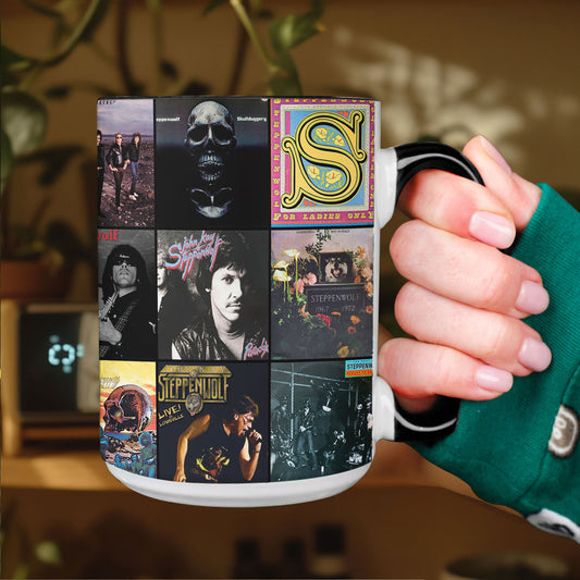 Steppenwolf Accent Mug – Classic Rock Album Cover Collage Gift