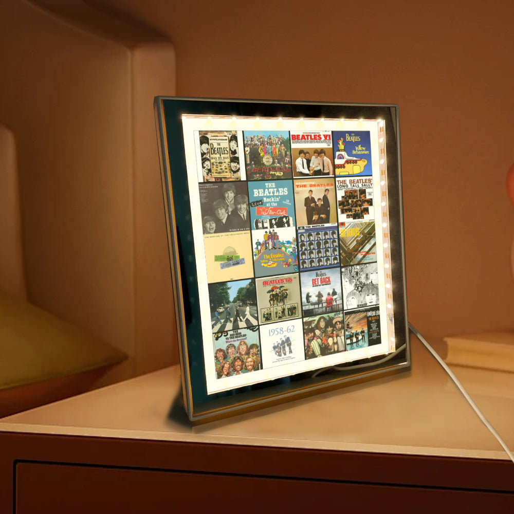 The Beatles Acrylic Light Mirror – Dual-Mode Music Legend Gift
