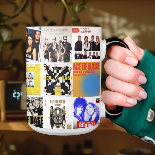 Ace of Base Accent Mug – Iconic Pop Classics Album Collage Gift