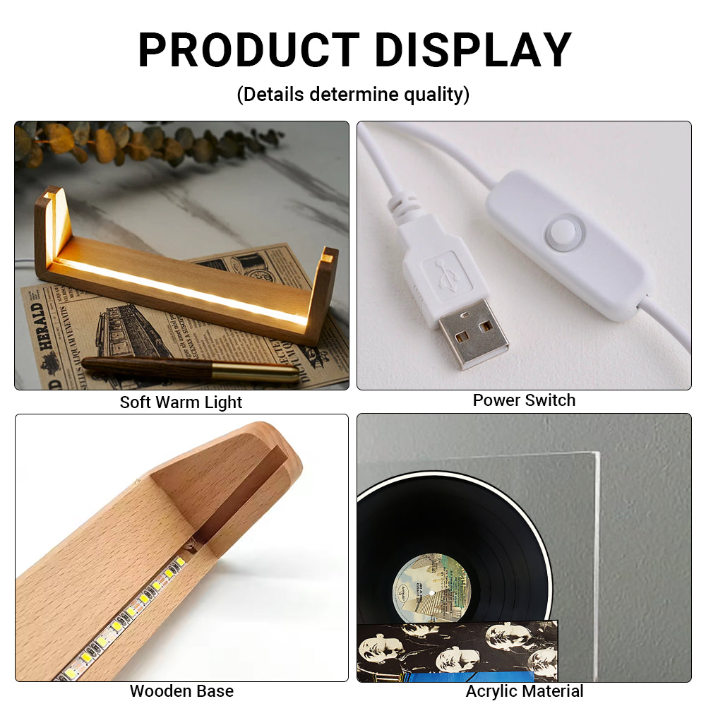 Def Leppard High ’n’ Dry Acrylic Light – Vinyl Record Display Lamp