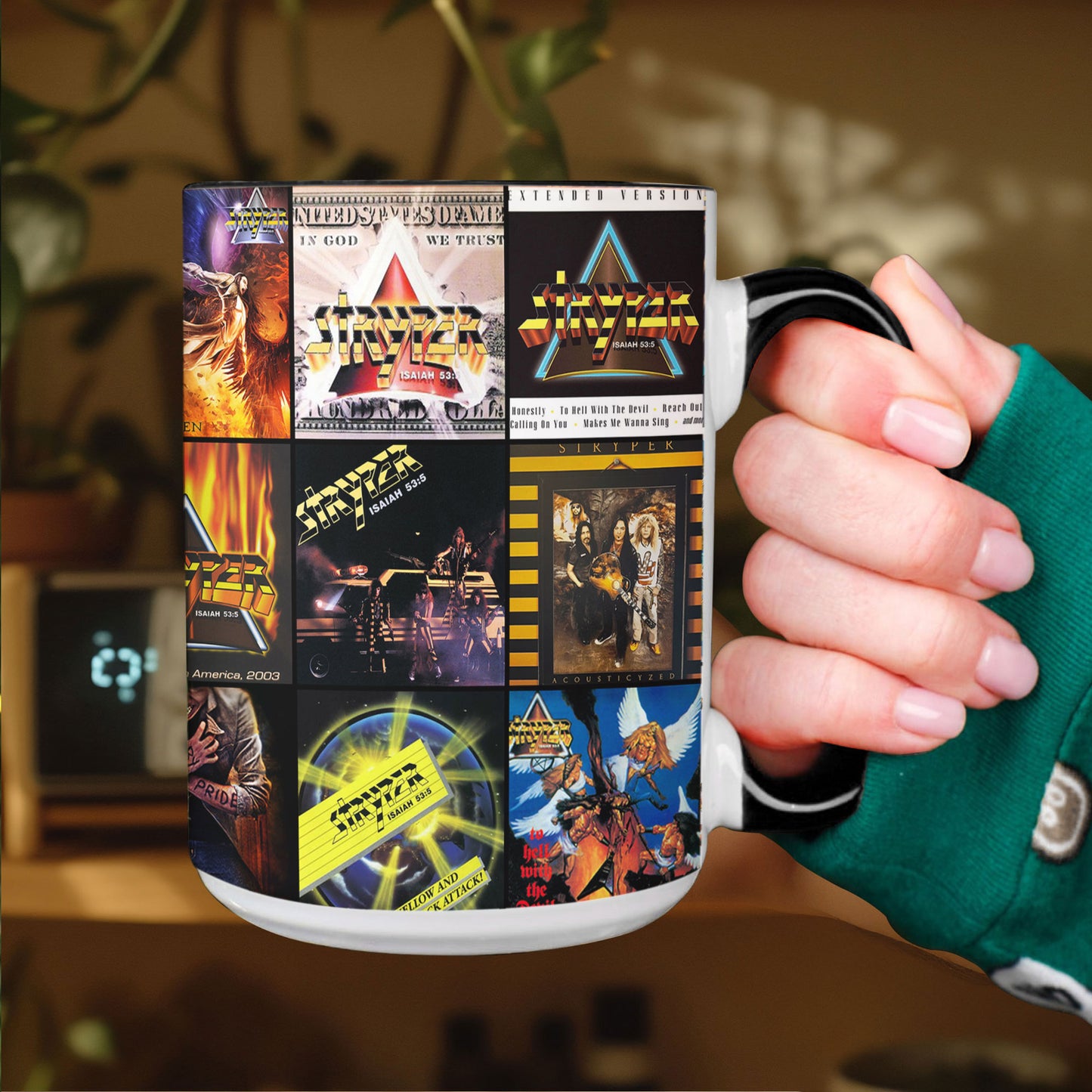 Stryper Accent Mug – Christian Metal Legends Album Collage Gift