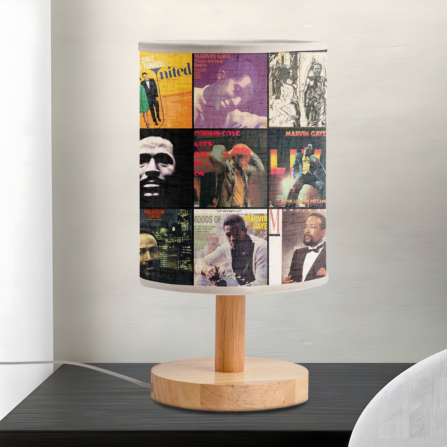 Marvin Gaye Album Cover Lamp – Soul & Motown Nostalgia Home Decor