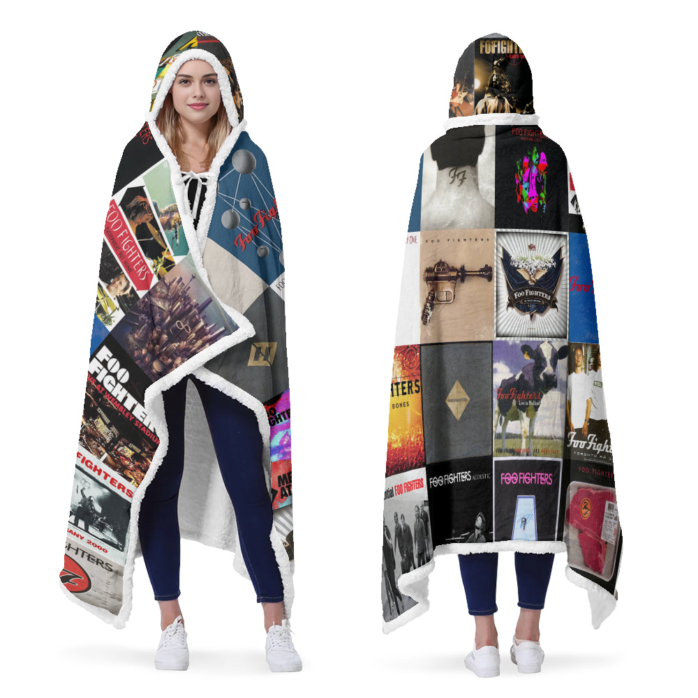 Foo Fighters Album Art Wearable Hooded Blanket – Rock Band Fan Gift