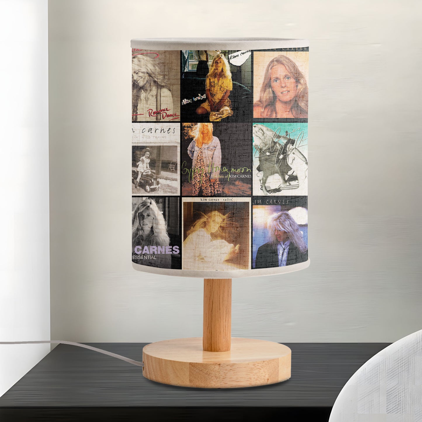 Kim Carnes Fabric Lamp – Timeless Pop Icon Album Art Collection