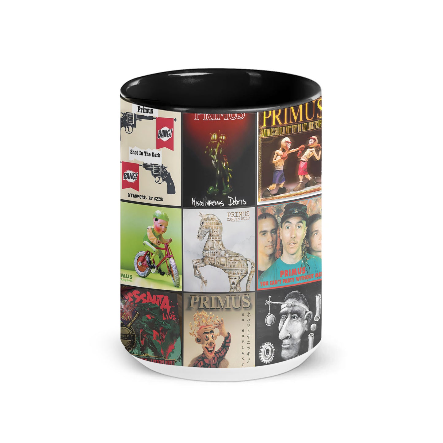 PRIMUS Accent Mug – Classic Album Cover Collage Gift