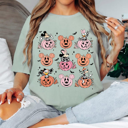 Pastel Pumpkin Pals Tee – Halloween Edition