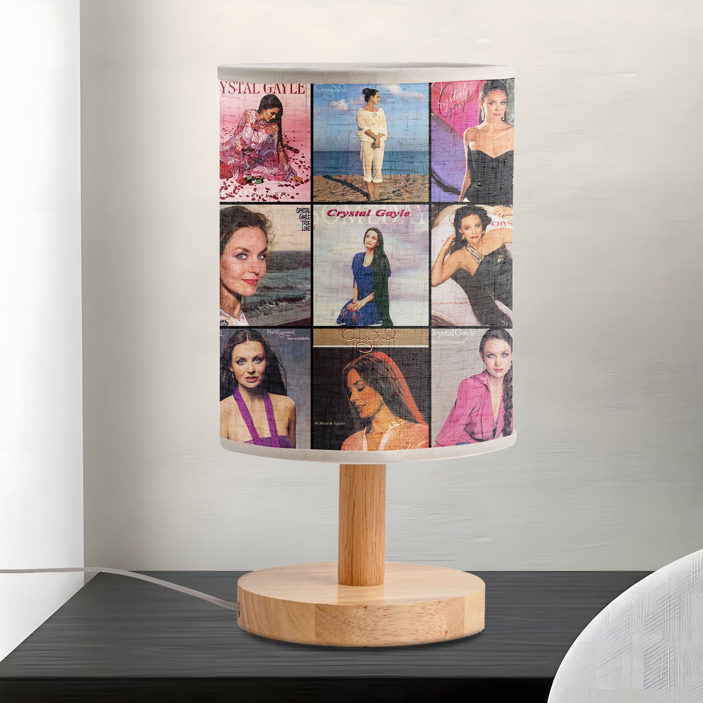 Crystal Gayle Album Cover Lamp – Country Pop Nostalgia Home Decor