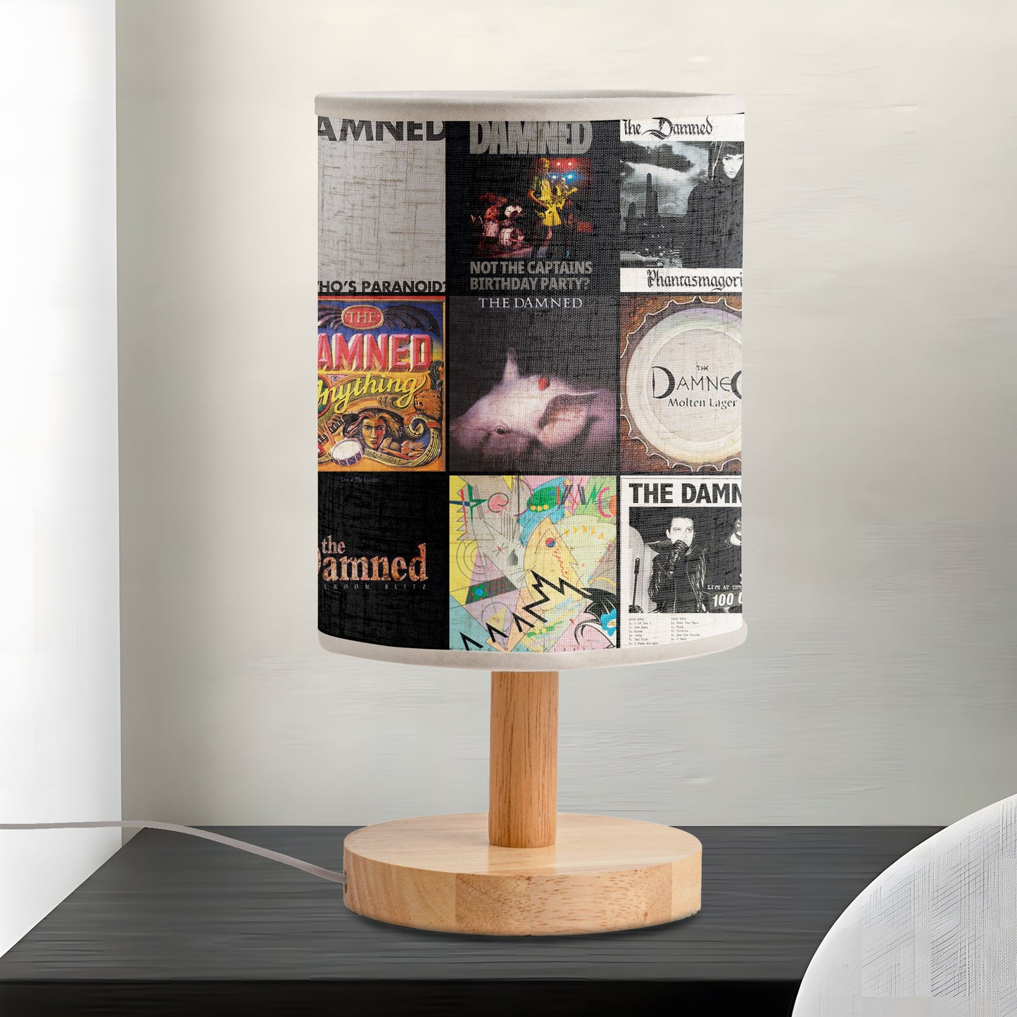 💀 The Damned Album Art Lamp – Punk Chaos & Gothic Flair