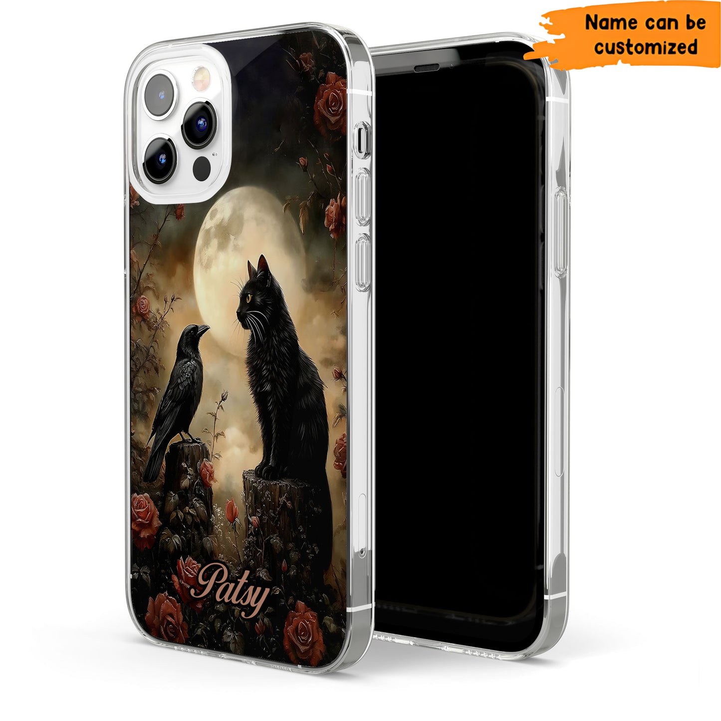 The Raven & The Black Cat Phone Case – Gothic Poe Aesthetic