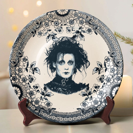 Vintage Horror Ceramic Plate – Edward Scissorhands