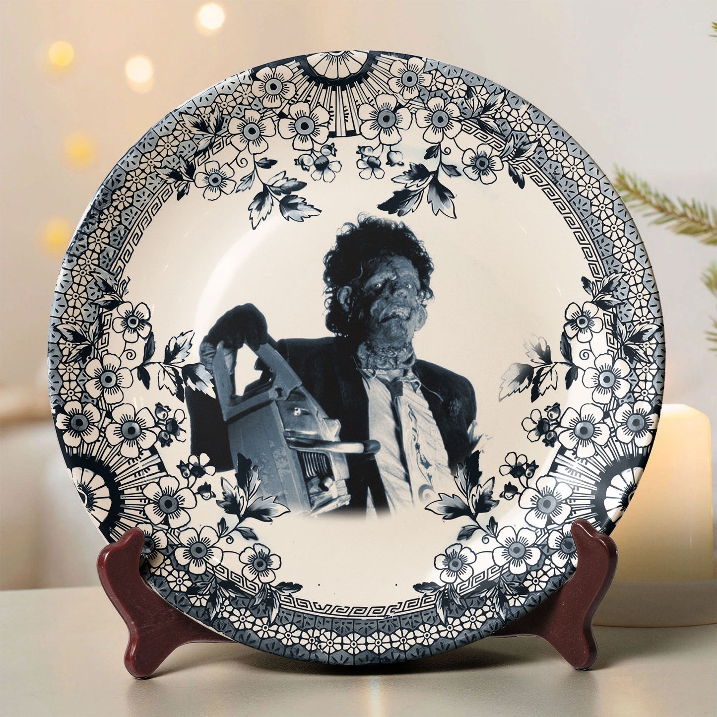 Vintage Horror Ceramic Plate – Leatherface