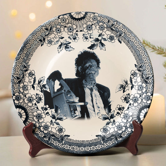 Vintage Horror Ceramic Plate – Leatherface