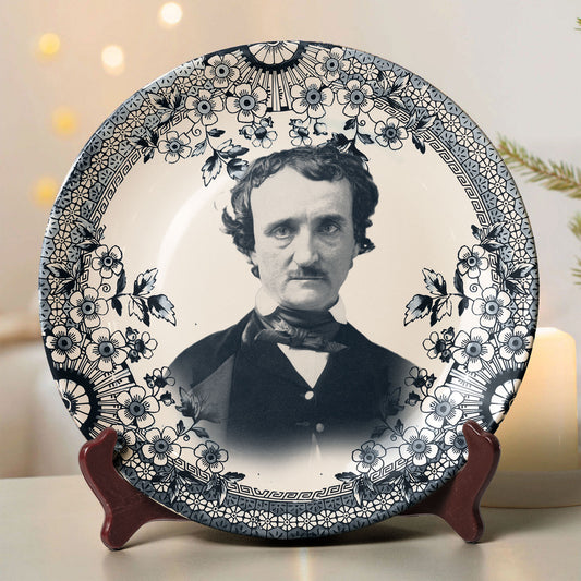 Vintage Horror Ceramic Plate – Edgar Allan Poe