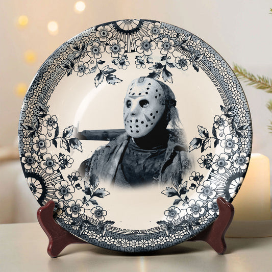 Jason Voorhees Horror Icon Decorative Ceramic Plate