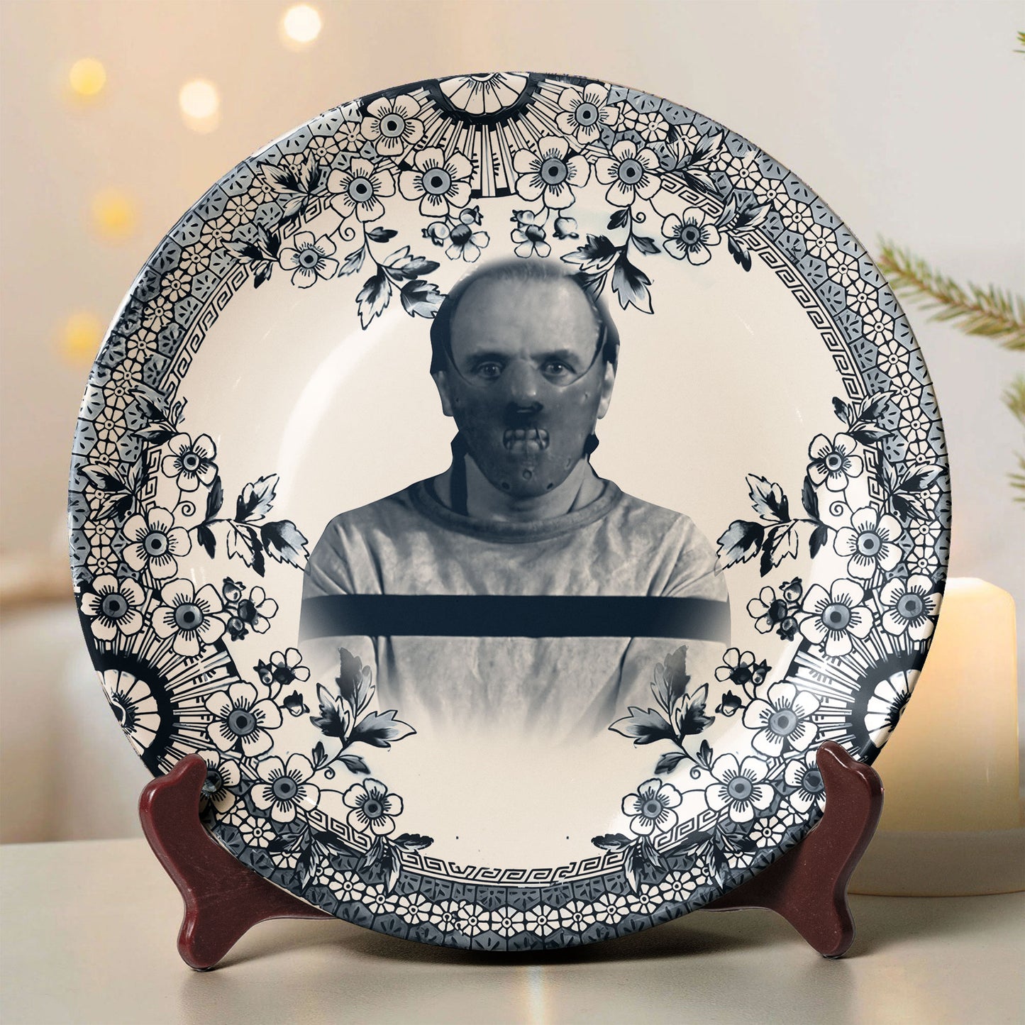 Hannibal Lecter Horror Ceramic Plate