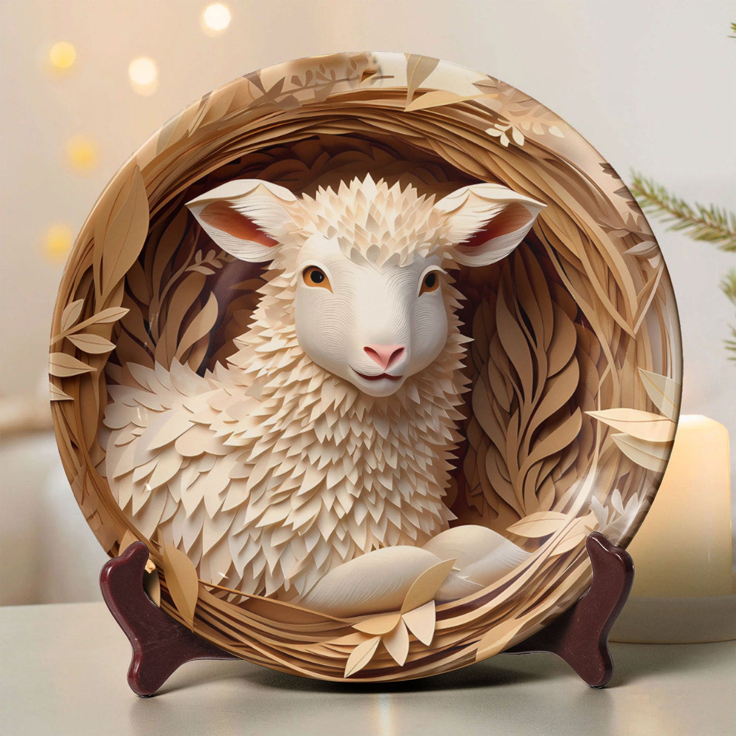 Holy Nativity Art Ceramic Plate – Christmas Collection (10 Designs)