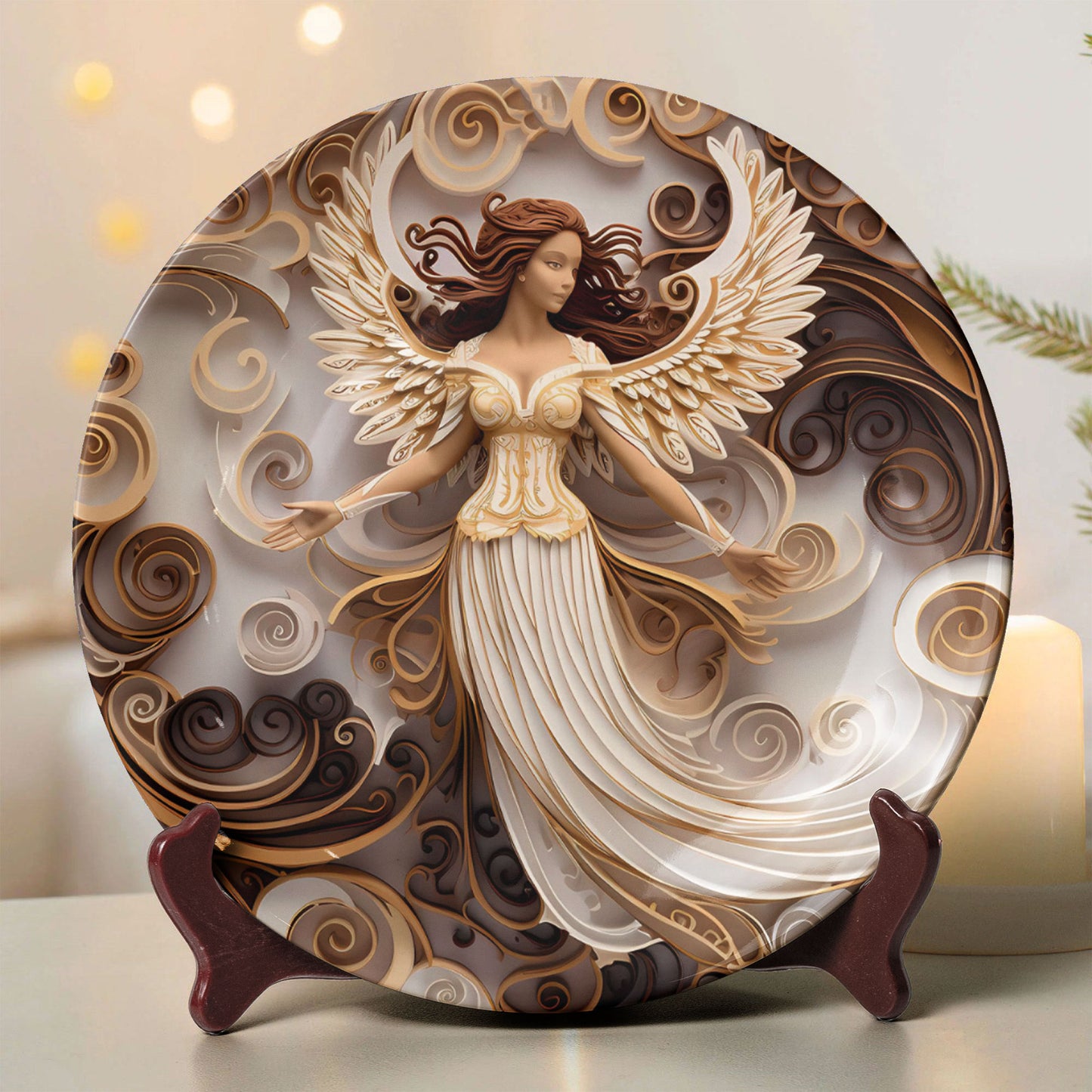 Holy Nativity Art Ceramic Plate – Christmas Collection (10 Designs)