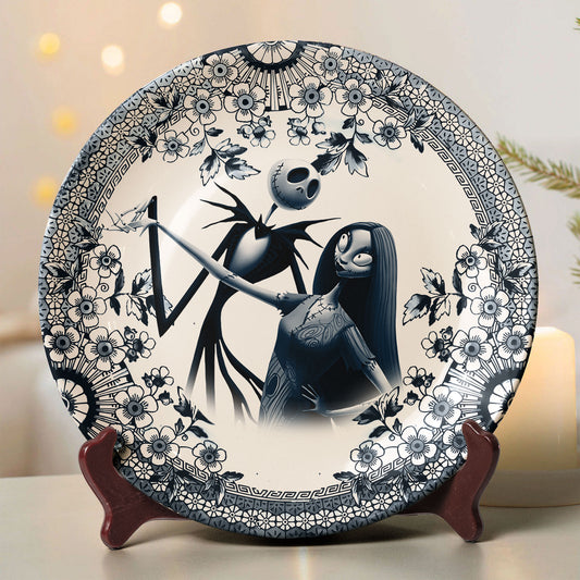 Jack Skellington & Sally Gothic Ceramic Plate