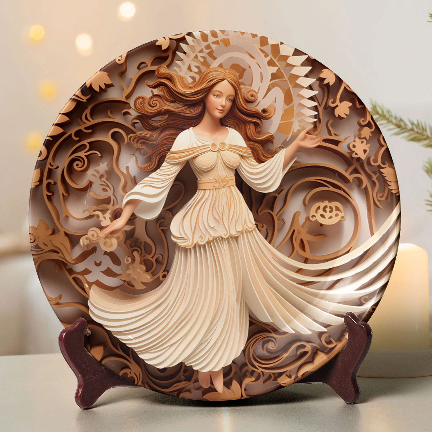 Holy Nativity Art Ceramic Plate – Christmas Collection (10 Designs)