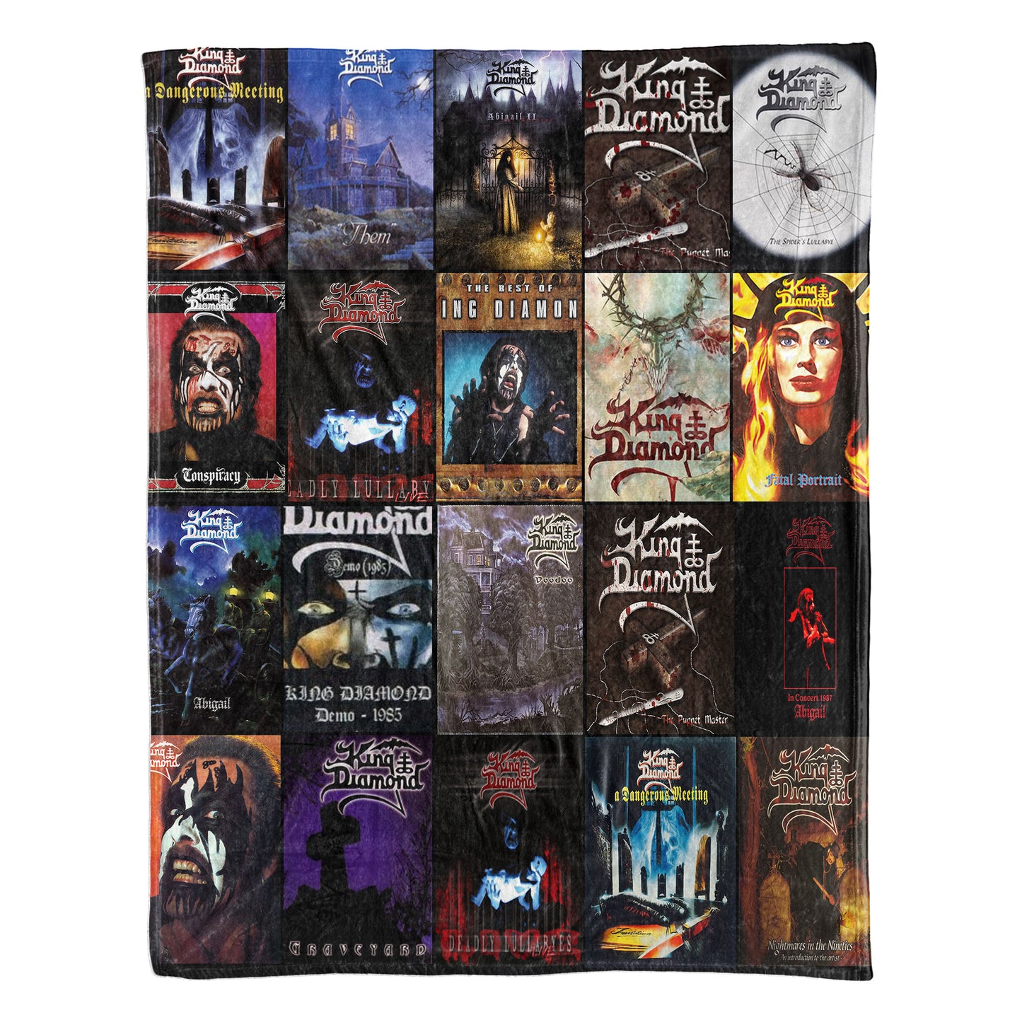 King Diamond Sherpa Blanket – A Haunting Tribute to Metal’s Darkest Legend