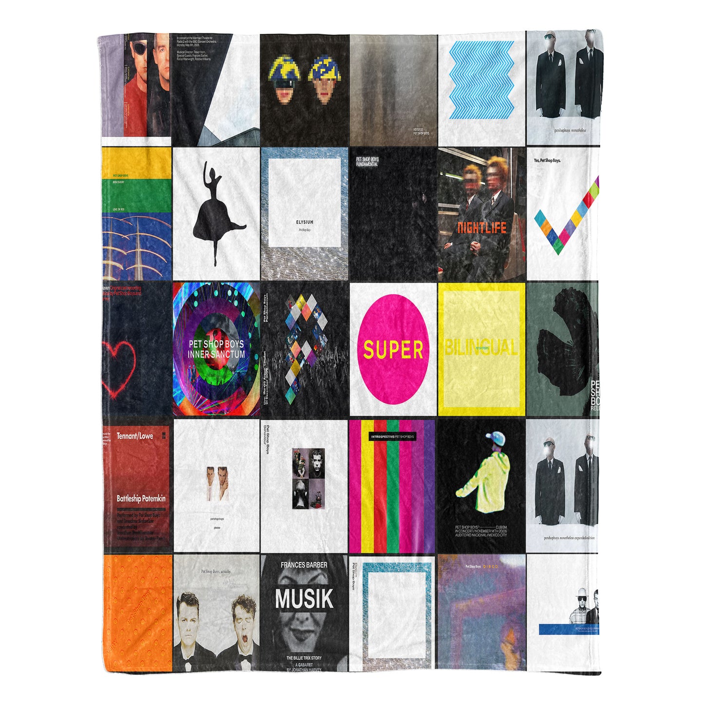 Pet Shop Boys Sherpa Blanket – A Synth-Pop Icon Tribute for True Fans